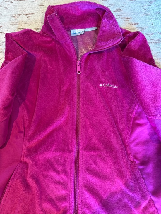 Columbia Jackets & Blazers - Columbia Women's Bright Magenta Full-Zip Fleece Jacket